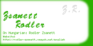 zsanett rodler business card